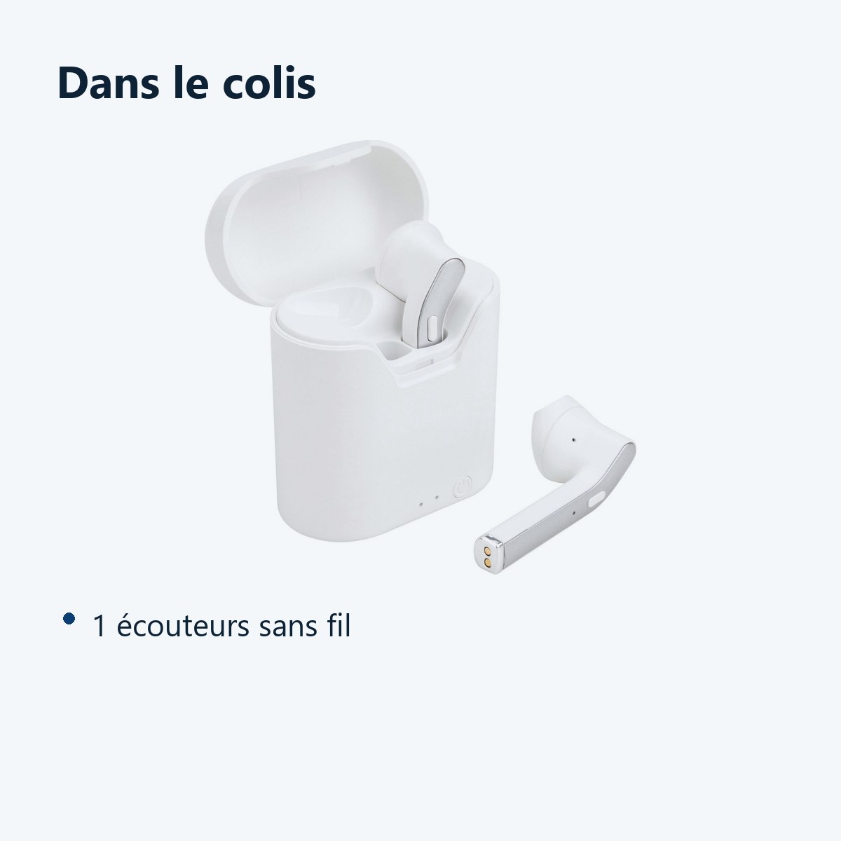 Contenu du colis – Ecouteurs Bluetooth TWS Sans Fil Pour Oppo Find X3 / FIND X2 / RENO 8 PRO / 6 / A54 / A94 / A15