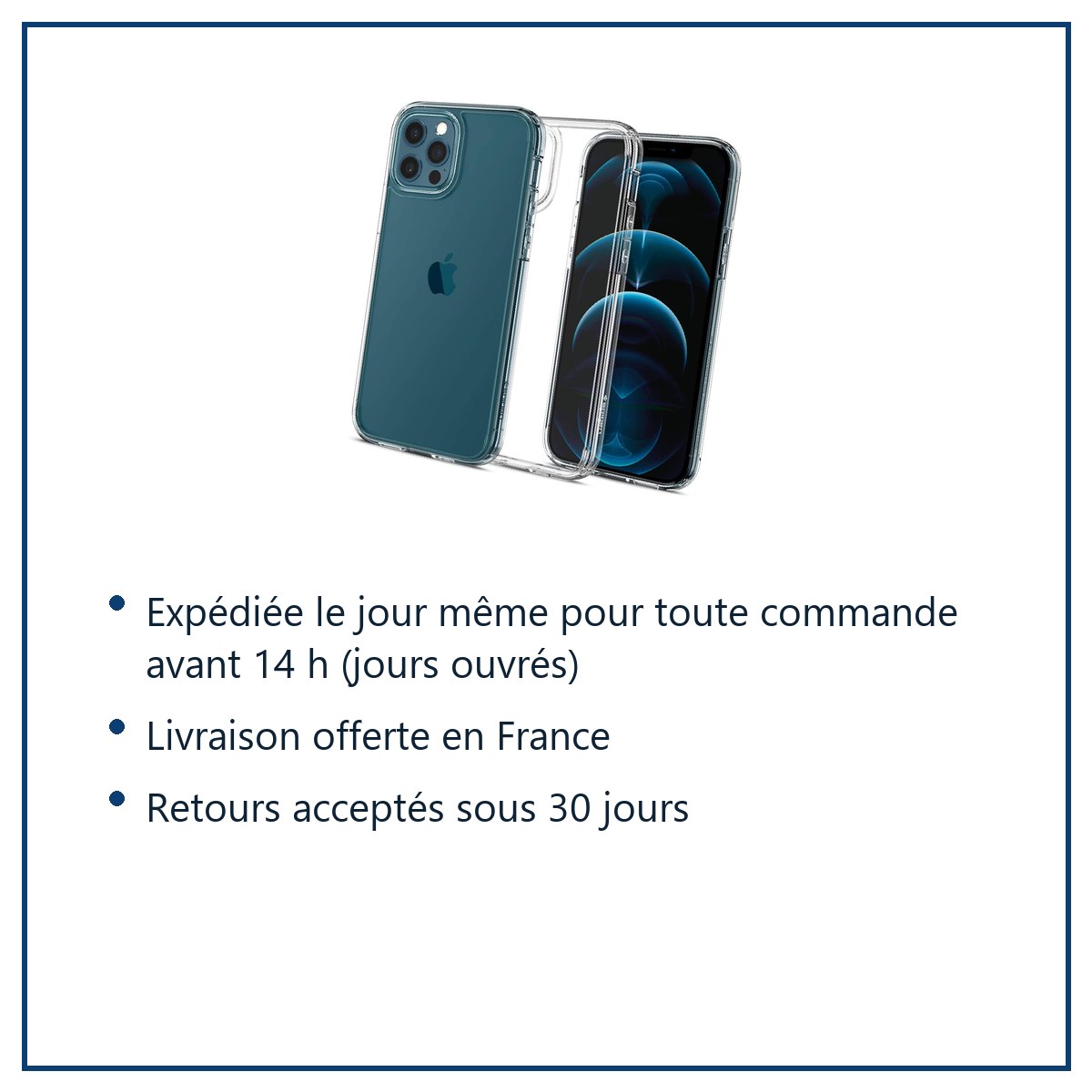 Expédition le jour même, livraison offerte, retours sous 30 jours – Coque Silicone Transparente Pour iPhone 13 Pro Max