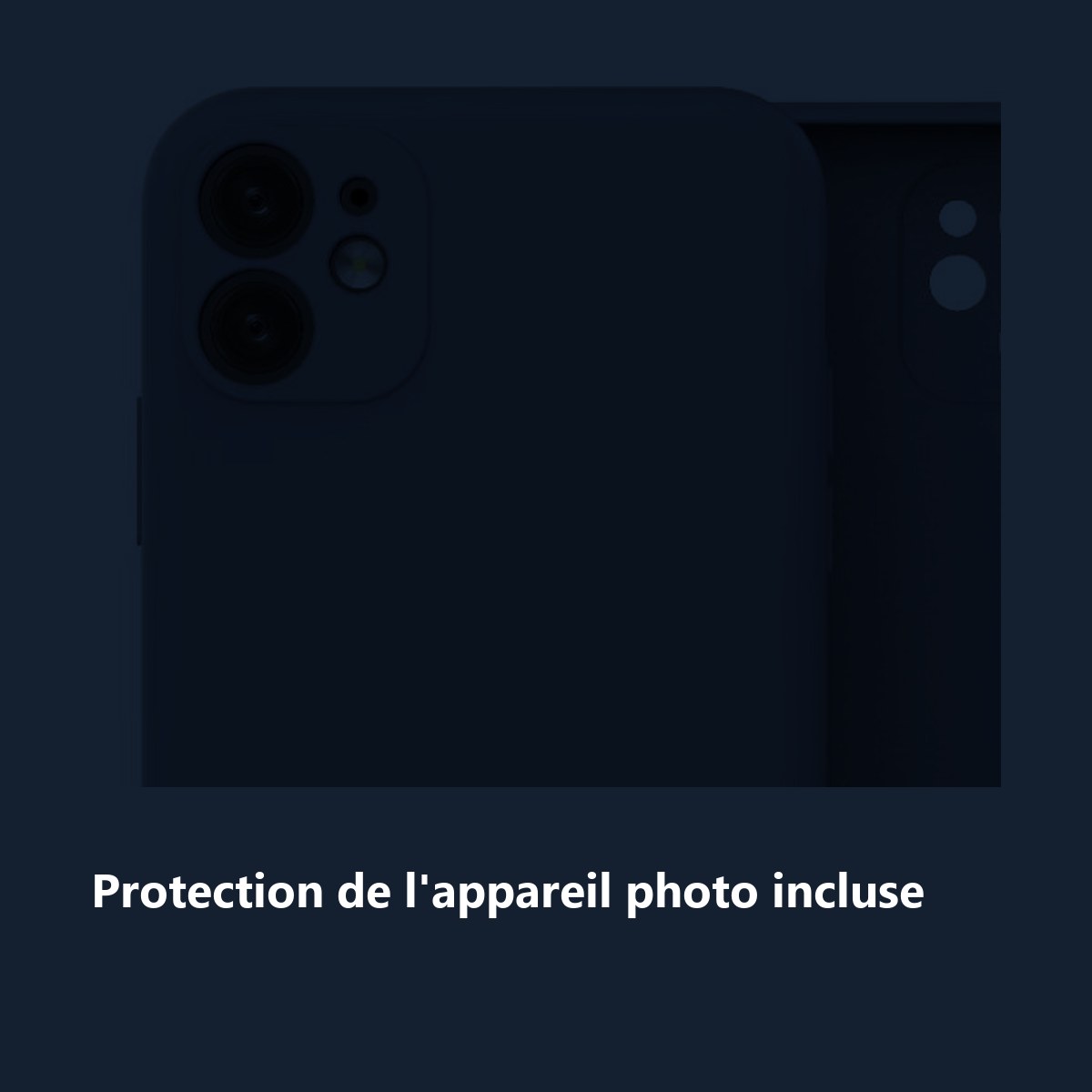 Protection de lappareil photo – Coque Silicone Pour iPhone 13 Couleur Gris Protection Objectif Appareil Photo