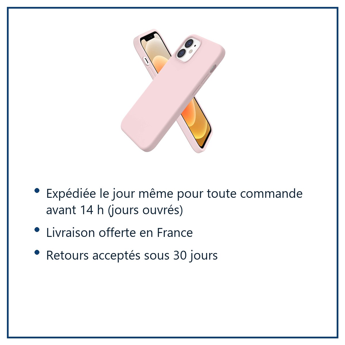 Expédition le jour même, livraison offerte, retours sous 30 jours – Coque Silicone Rose Pour iPhone 13 Pro Max