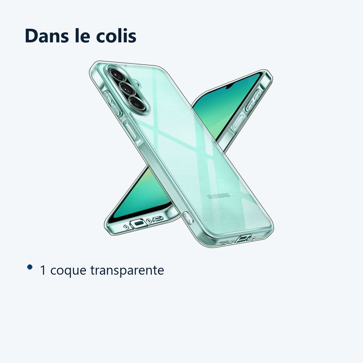 Contenu du colis – Coque Silicone Transparente Pour Samsung Galaxy A26 5G