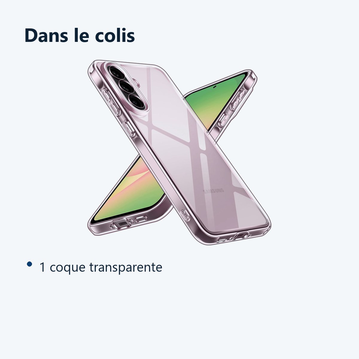 Contenu du colis – Coque Silicone Transparente Pour Samsung Galaxy A56 5G