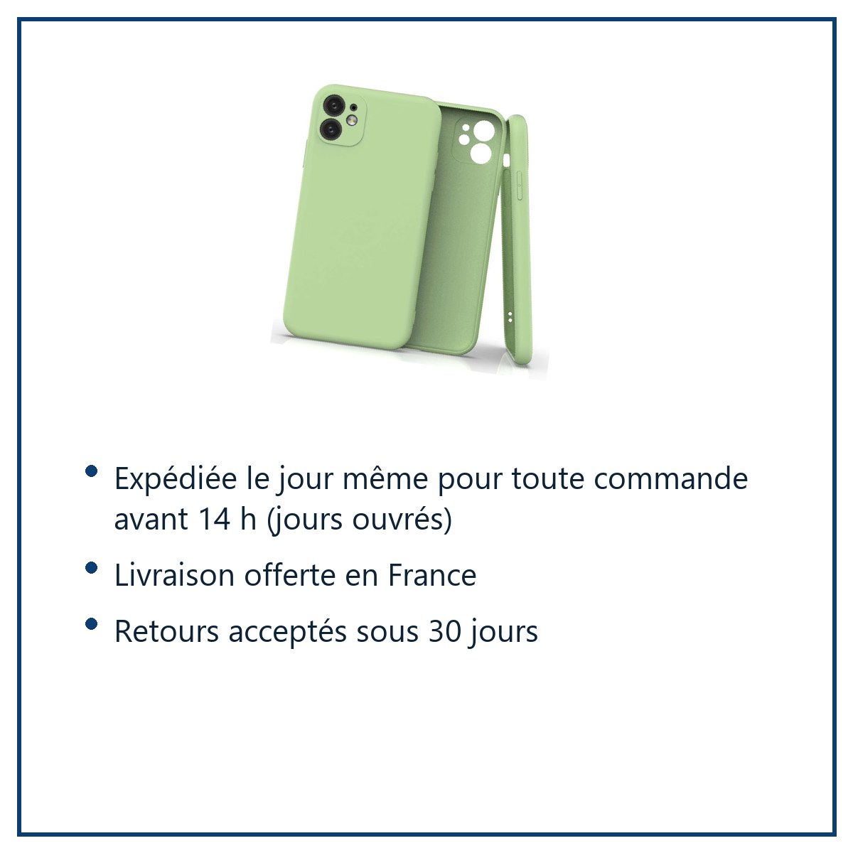 Expédition le jour même, livraison offerte, retours sous 30 jours – Coque Silicone Pour iPhone 12 / iPhone 12 Pro Couleur Ver