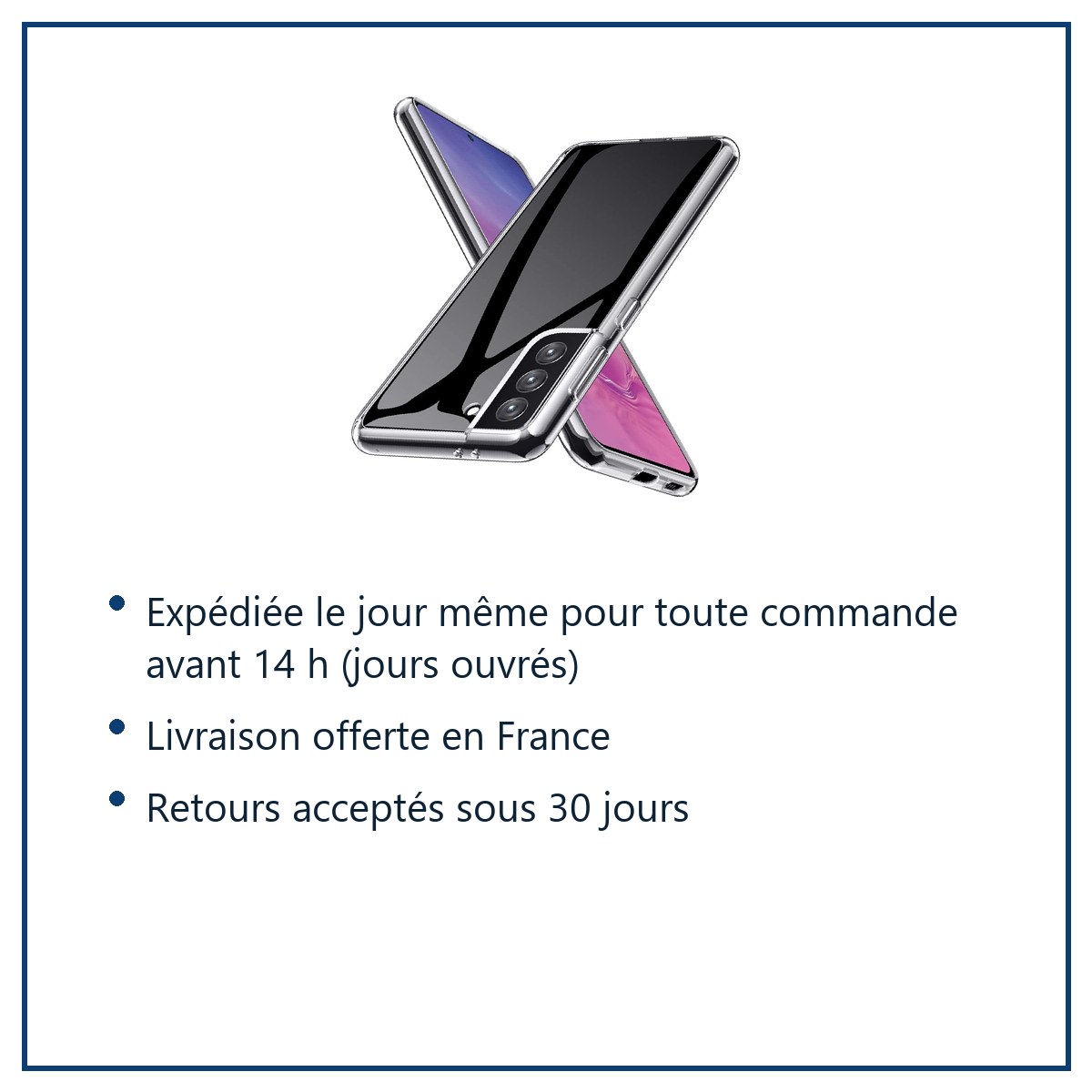 Expédition le jour même, livraison offerte, retours sous 30 jours – Coque Silicone Transparente Pour Samsung Galaxy S21 Plus