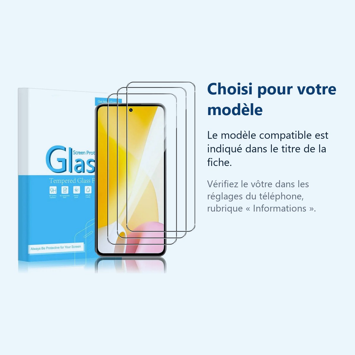Accessoire ajusté au modèle exact – X3 Verres Trempes X3 Pour Xiaomi 12 Lite