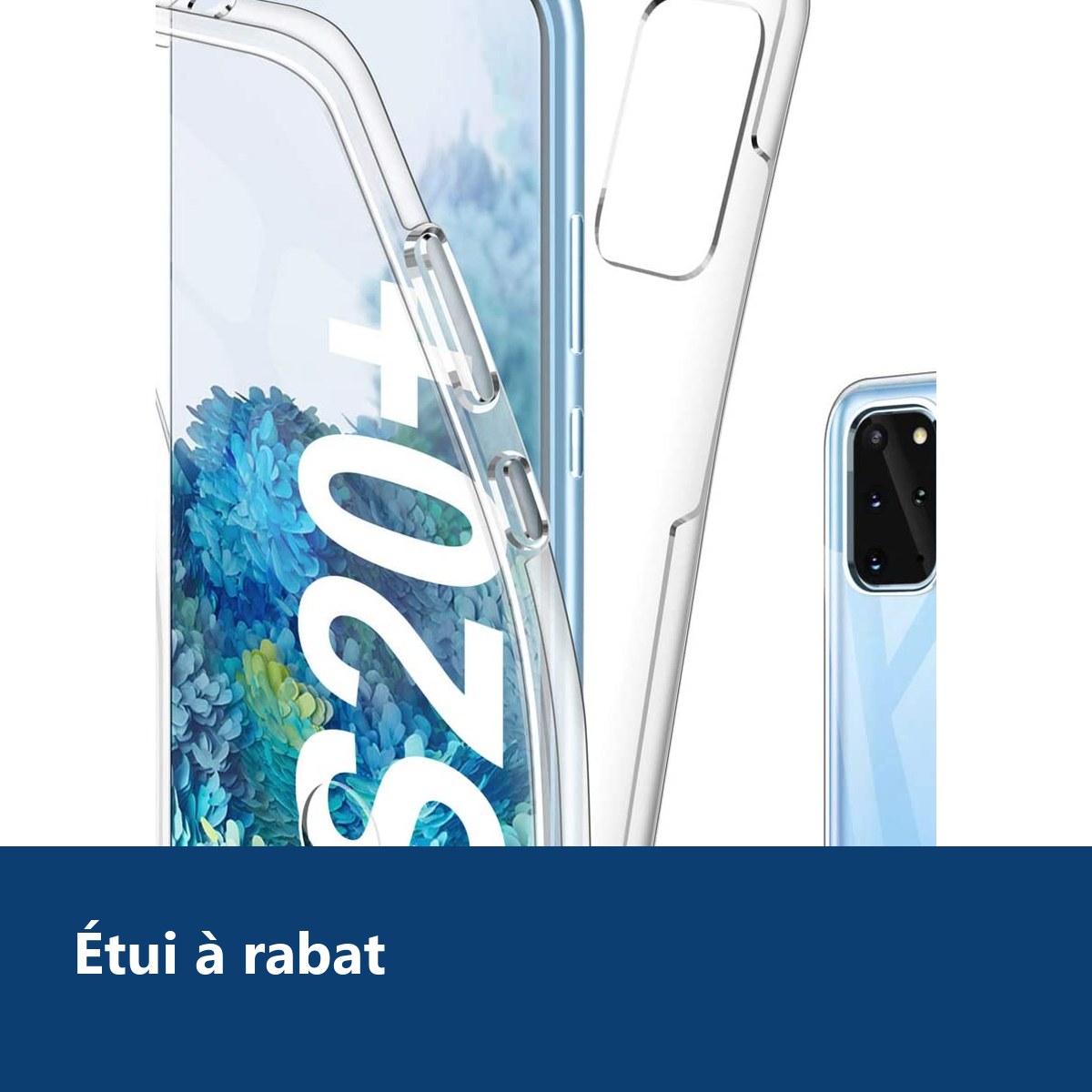Vue de détail – Coque Silicone 360 pour Samsung S20 Plus Etui de Protection integrale
