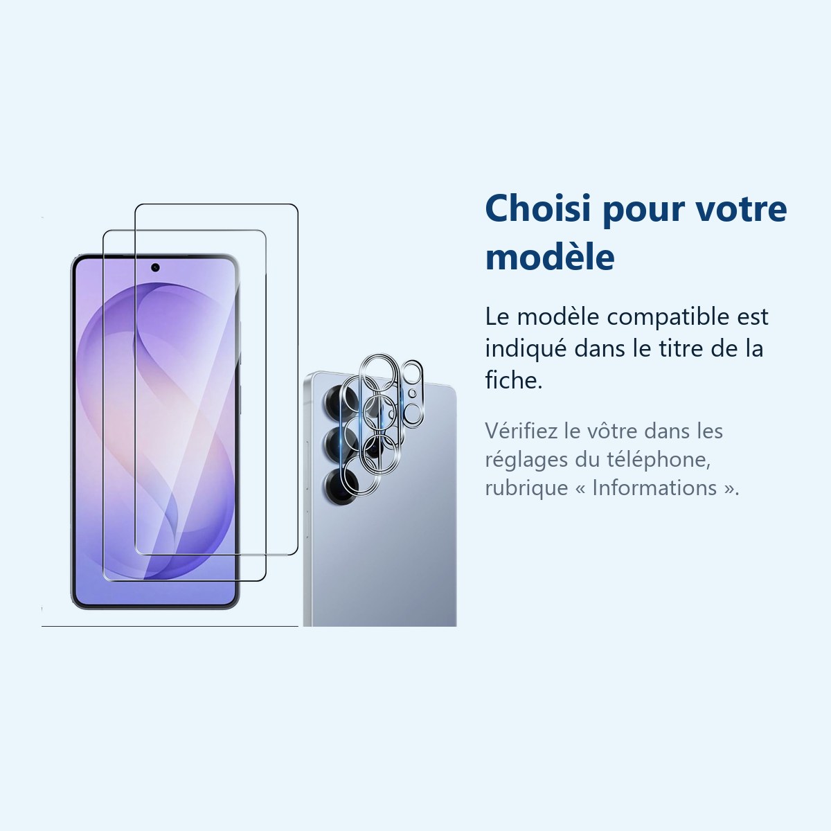 Accessoire ajusté au modèle exact – Verres Trempes et Protections Camera Arriere Transparent X2 Pour Samsung Galaxy S26 Ultra