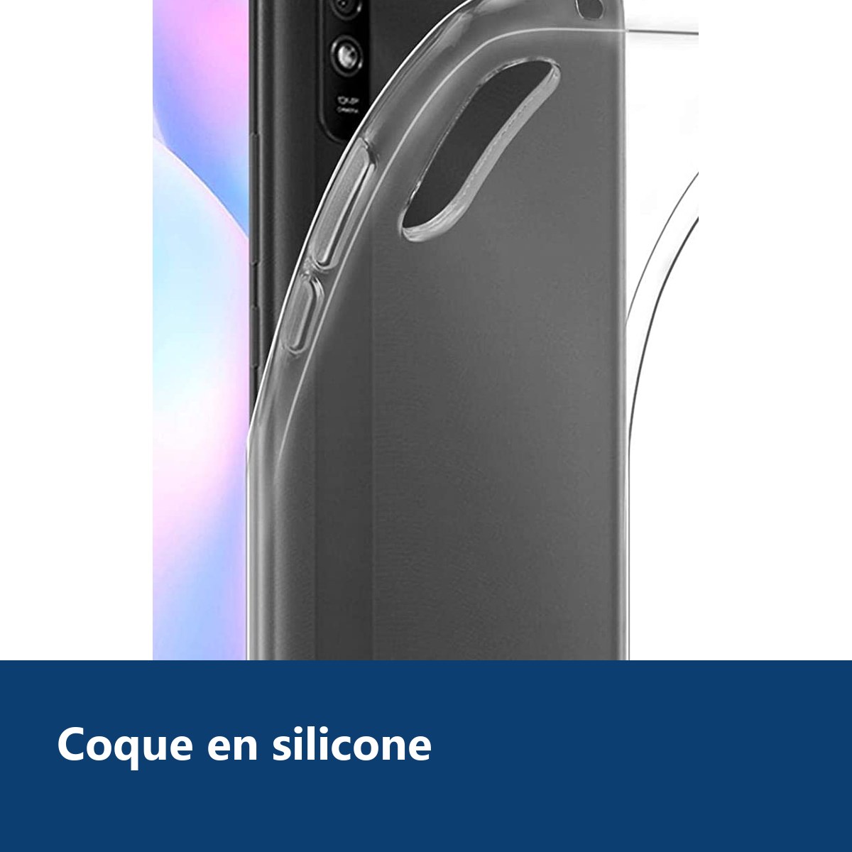 Vue de détail – Coque Silicone Pour XIAOMI REDMI 9A