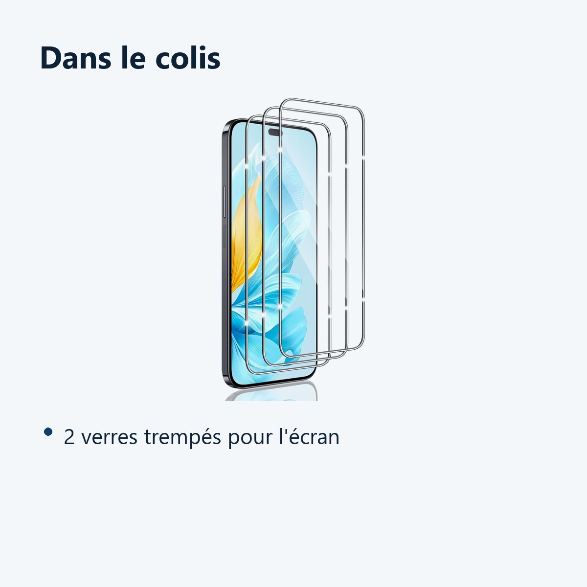 Contenu du colis – Verres Trempes X3 Pour Honor 200 Lite