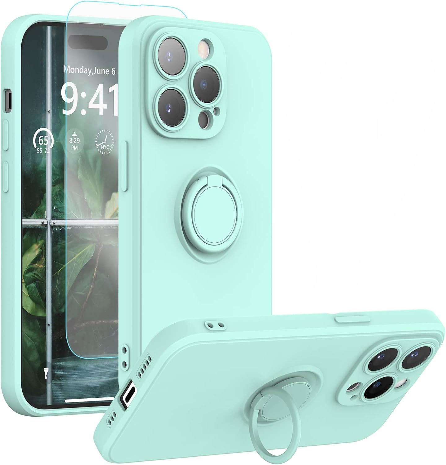 coque-anneau-vert-verre-trempe-iphone-14-max-little-boutik