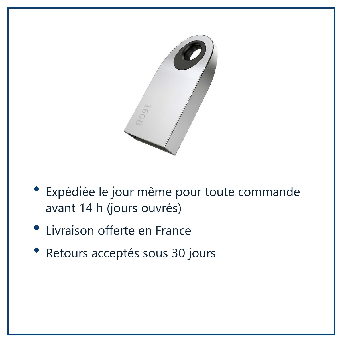 Expédition le jour même, livraison offerte, retours sous 30 jours – clé USB Mini UD9 16 Go USB2.0