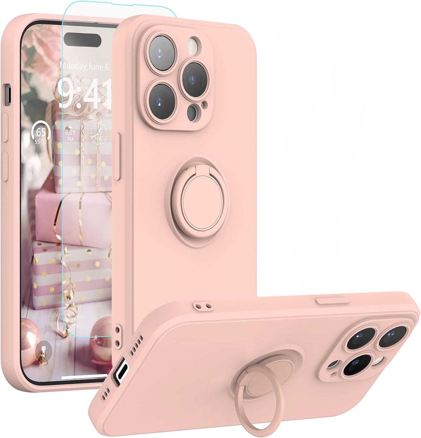 coque-anneau-rose-verre-trempe-iphone-14-pro-little-boutik