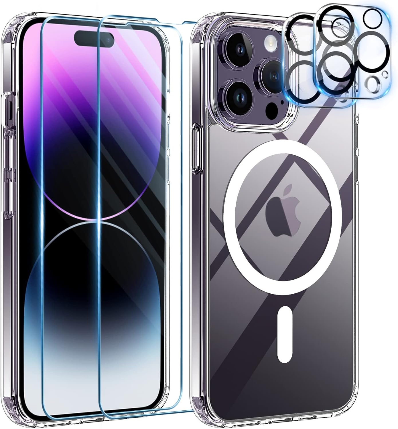 coque-magsafe-pack-verre-trempe-camera-x2-iphone-14-pro-little-boutik