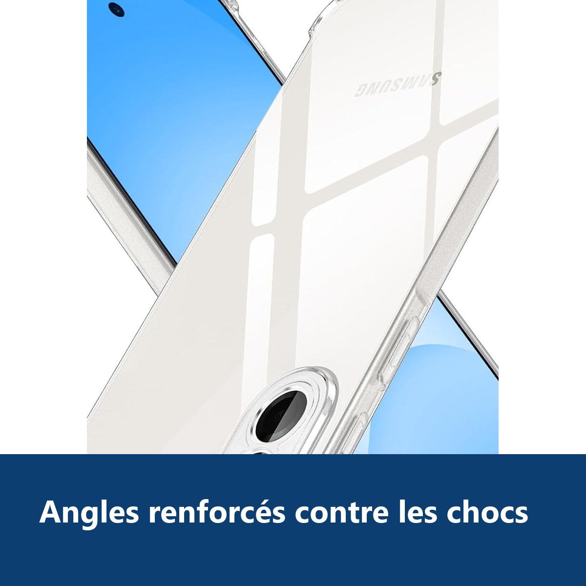 Vue de détail – Coque Pour Samsung Galaxy A57 5G Silicone Transparente Angles Renforcés