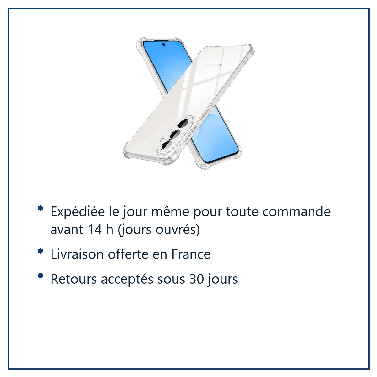 Expédition le jour même, livraison offerte, retours sous 30 jours – Coque Pour Samsung Galaxy A57 5G Silicone Transparente An