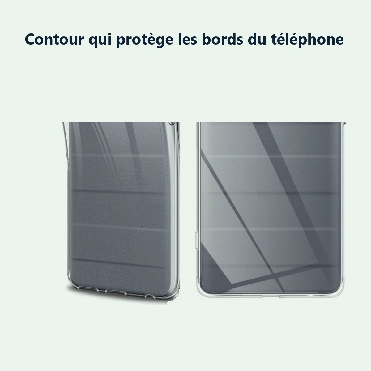 Contour qui protège les bords – Coque Silicone Transparente Pour Realme GT Master