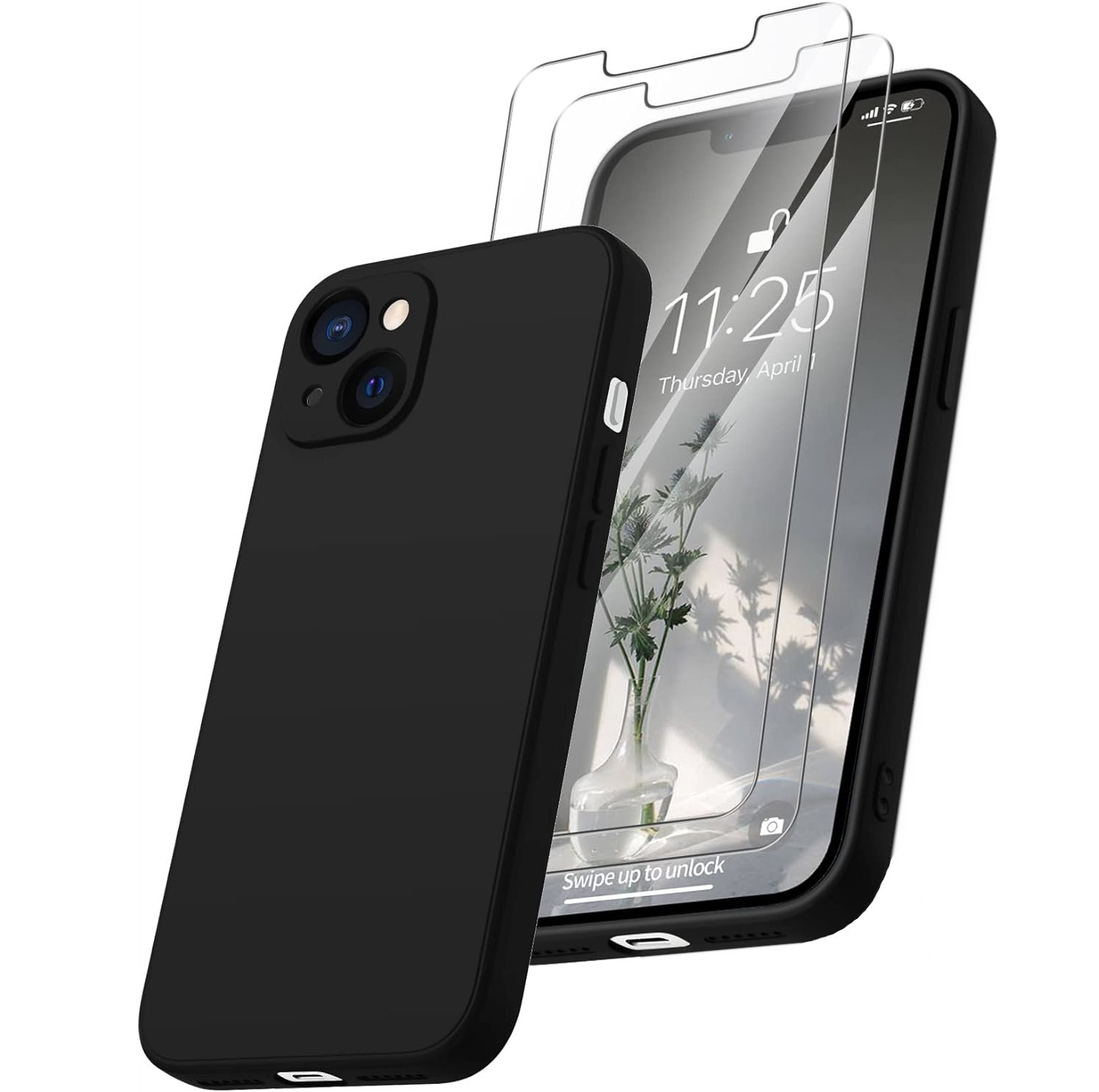 coque-noir-glass-x2-silicone-iphone-13-little-boutik