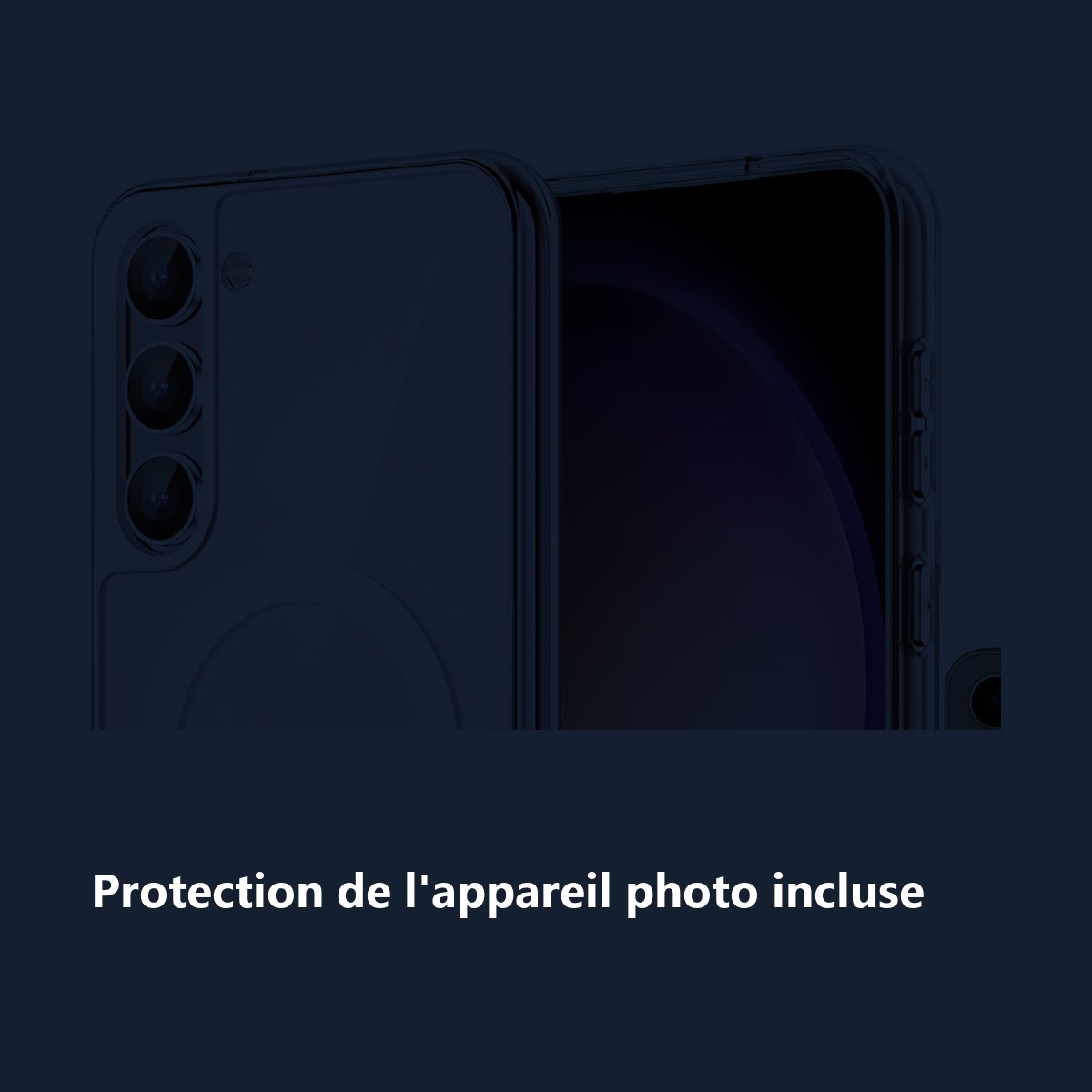 Protection de lappareil photo – Coque Silicone Transparente Compatible Magsafe + Verres Trempés et Protections Caméra Arrièr