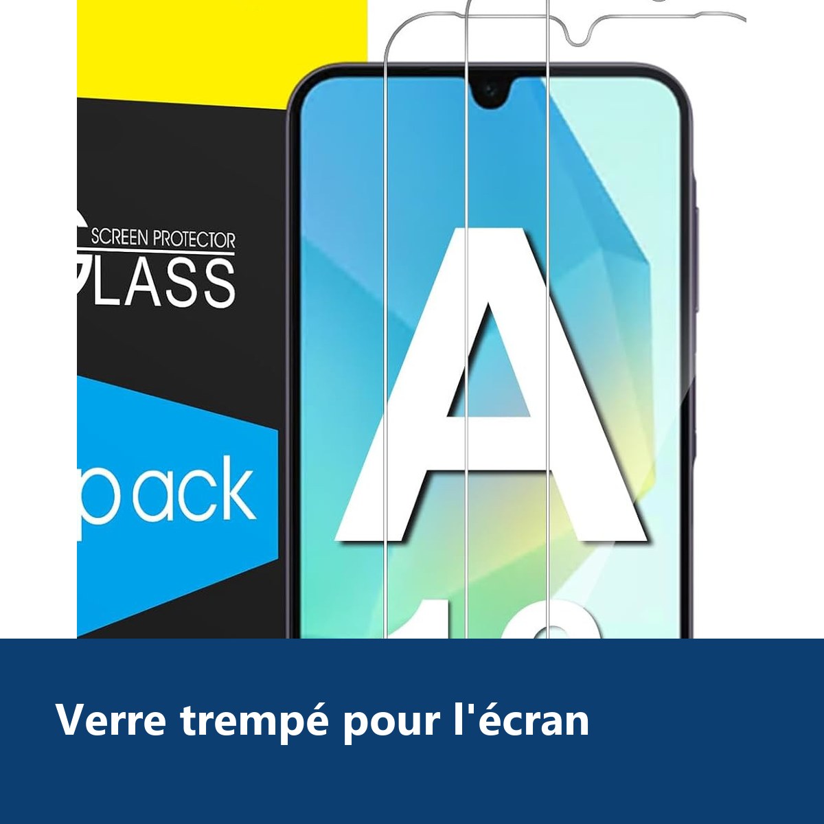Vue de détail – Verres Trempés X3 Pour Samsung Galaxy A16