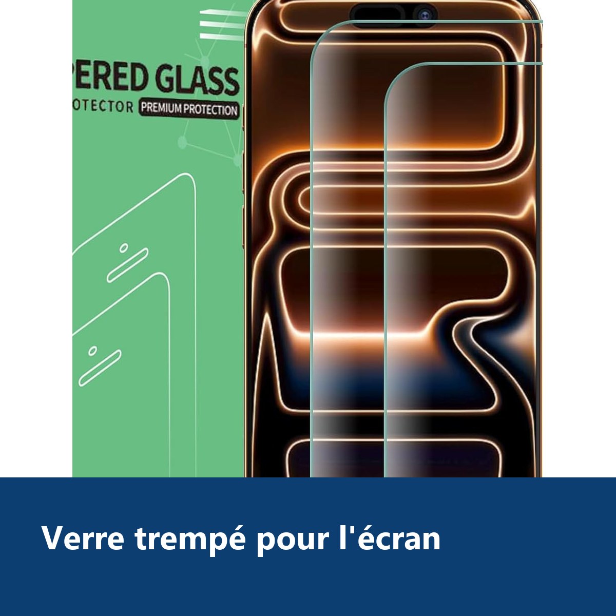 Vue de détail – Verres Trempés X2 Pour iPhone 17 Pro