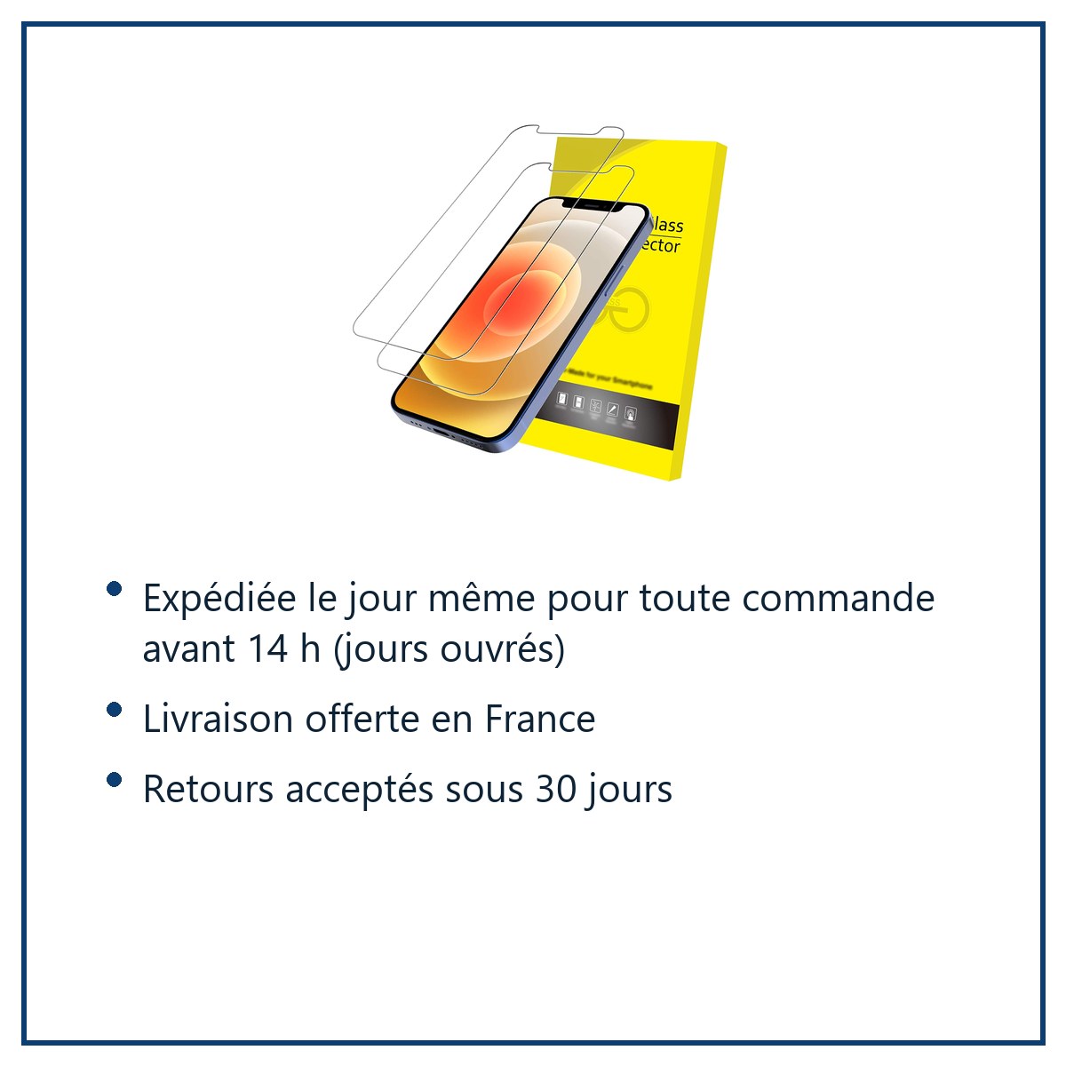 Expédition le jour même, livraison offerte, retours sous 30 jours – X2 Verres Trempés X2 Pour iPhone 13 / 13 Pro