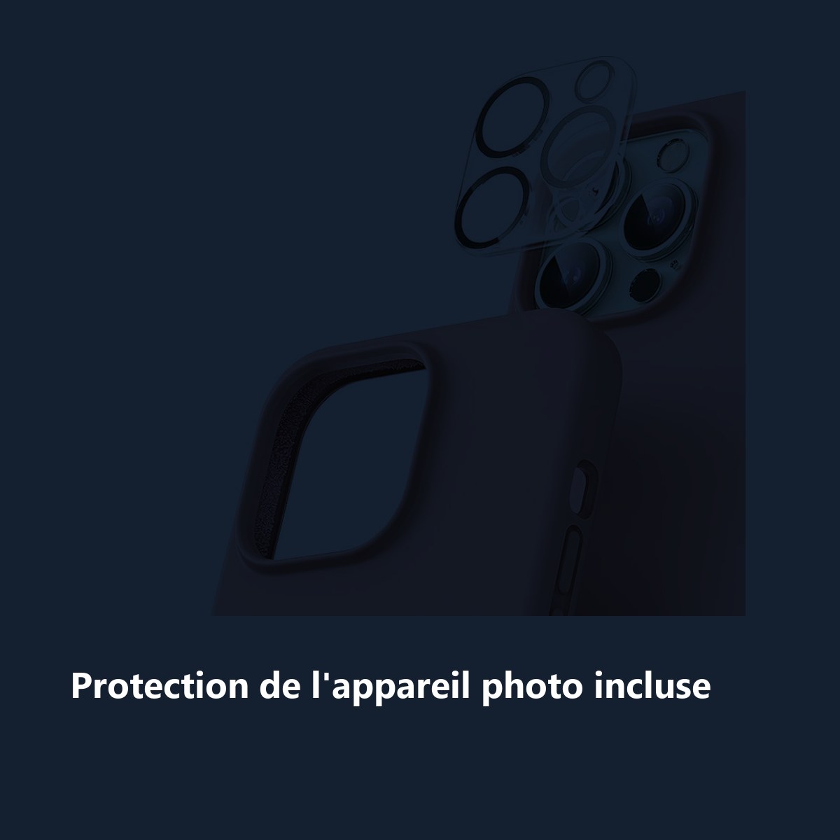 Protection de lappareil photo – Coque Silicone Rose + Verres Trempés et Protections Caméra Arrière X2 Pour iPhone 13 Pro