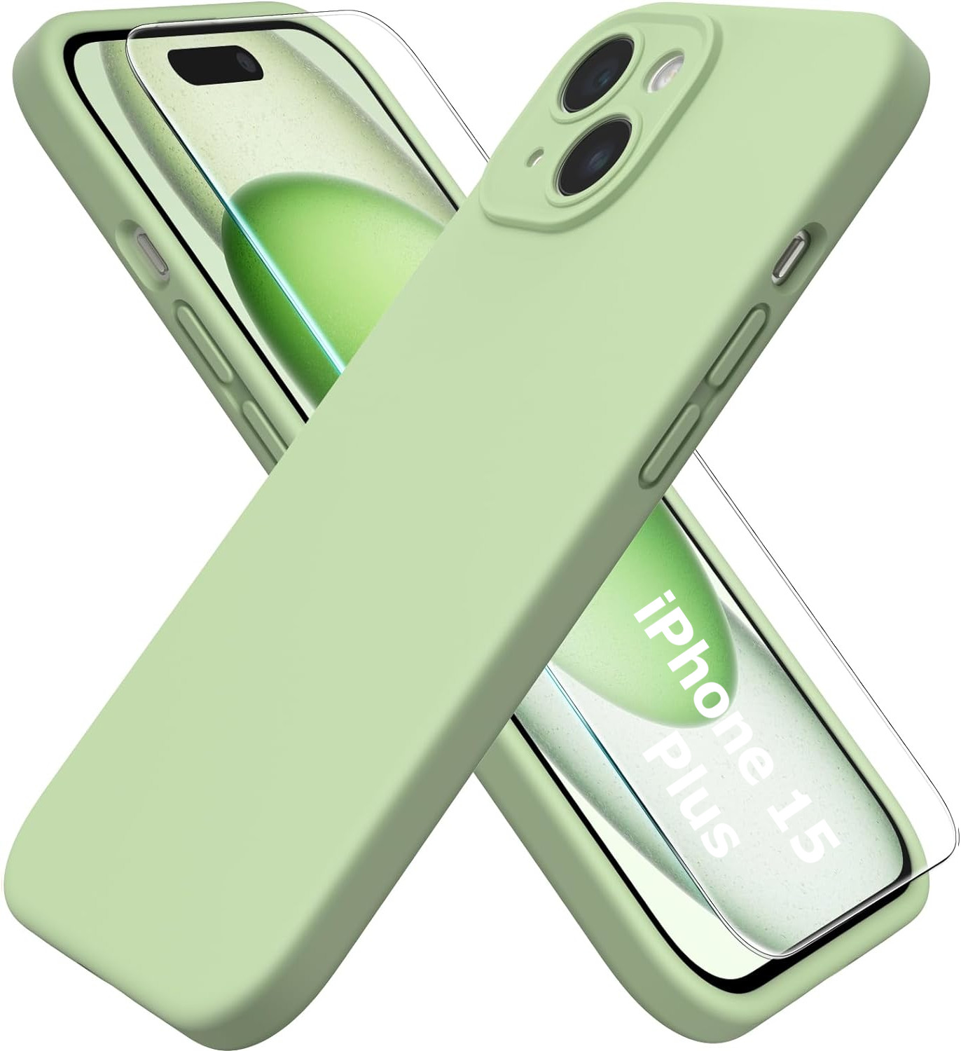 Coque et étui téléphone mobile Little Boutik Coque Pour iPhone 15 Pro Max  Silicone Transparente Angles Renforces + Verre Trempe®