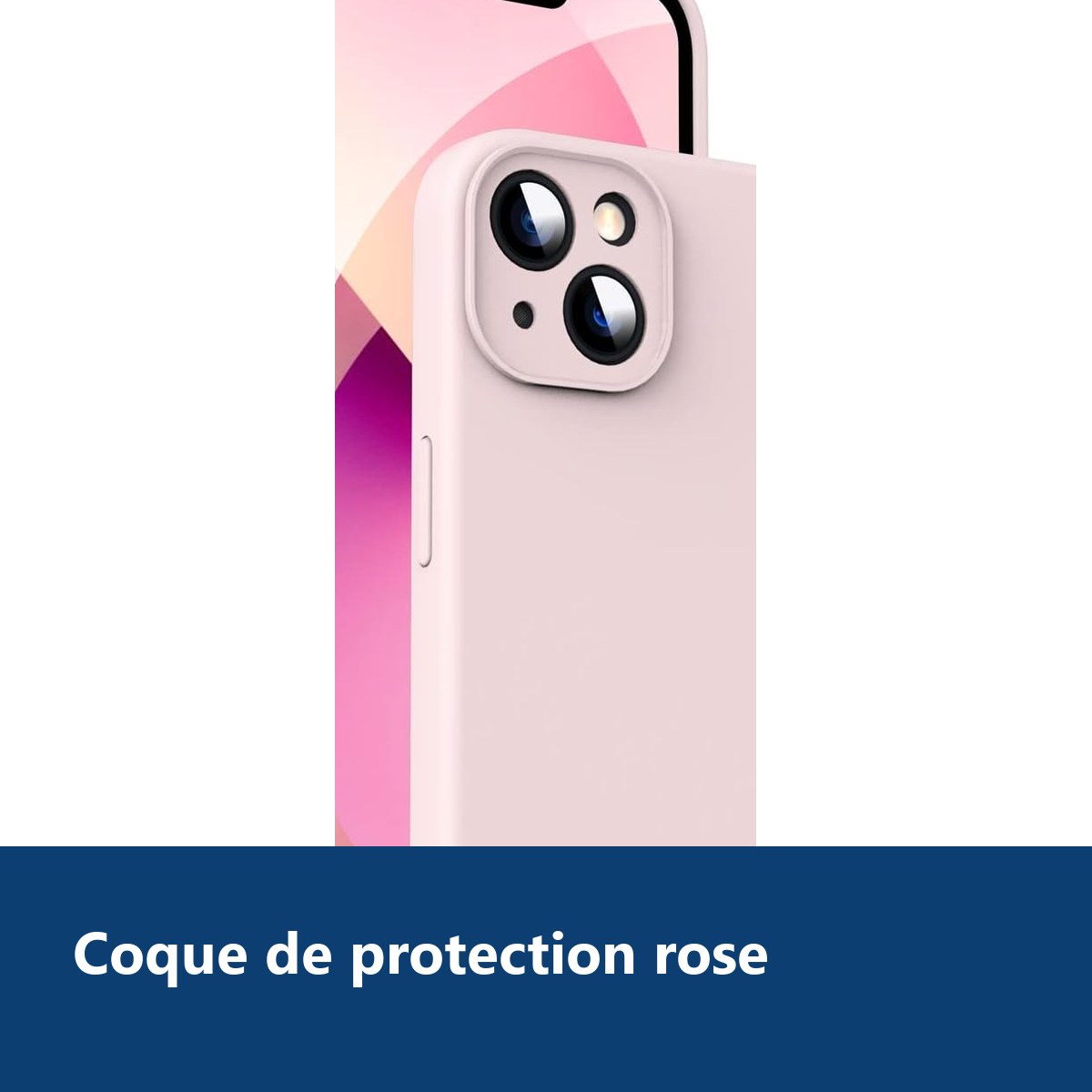 Vue de détail – Coque Rose pour iPhone 13 Mini (5,4 pouces)