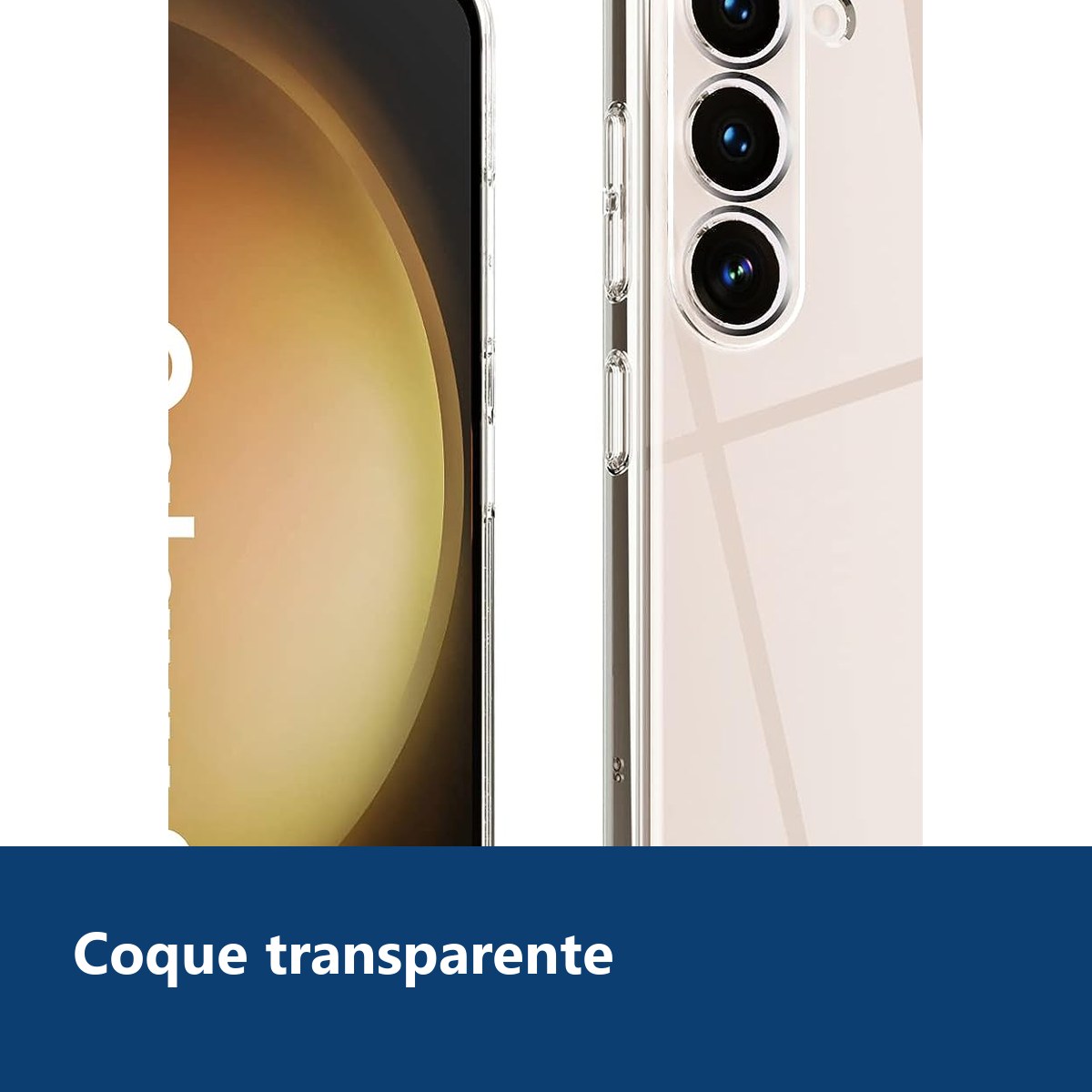 Vue de détail – Coque Transparente pour Samsung Galaxy S23 Plus (6,6 pouces)