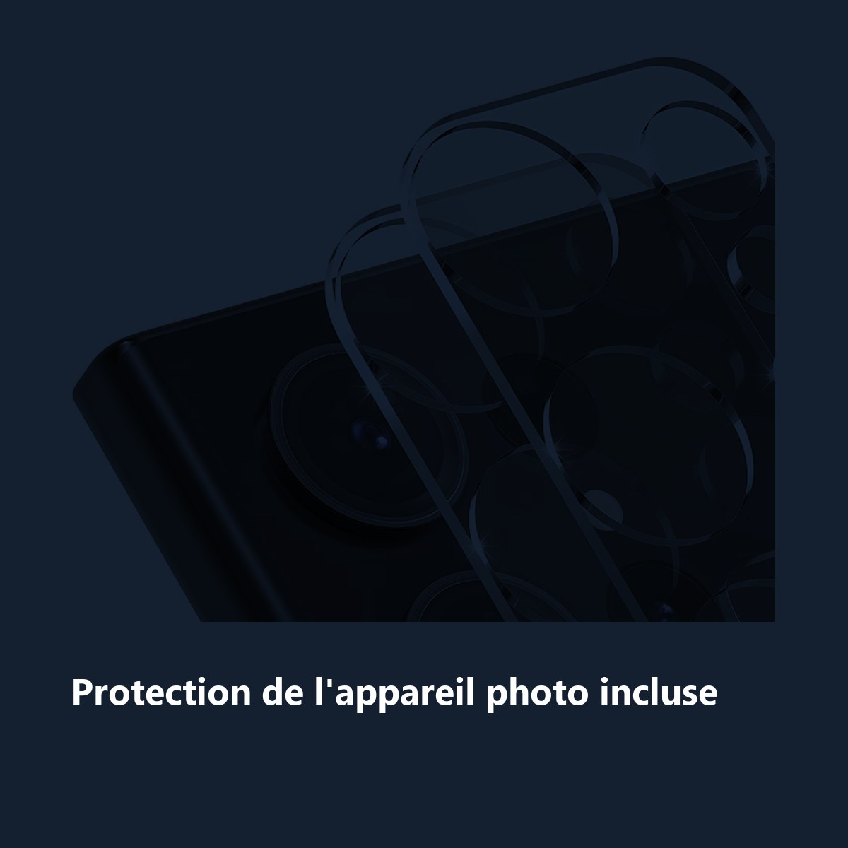 Protection de lappareil photo – Verres Protection Caméra Arrière Transparent X2 Pour Samsung Galaxy S23 Plus