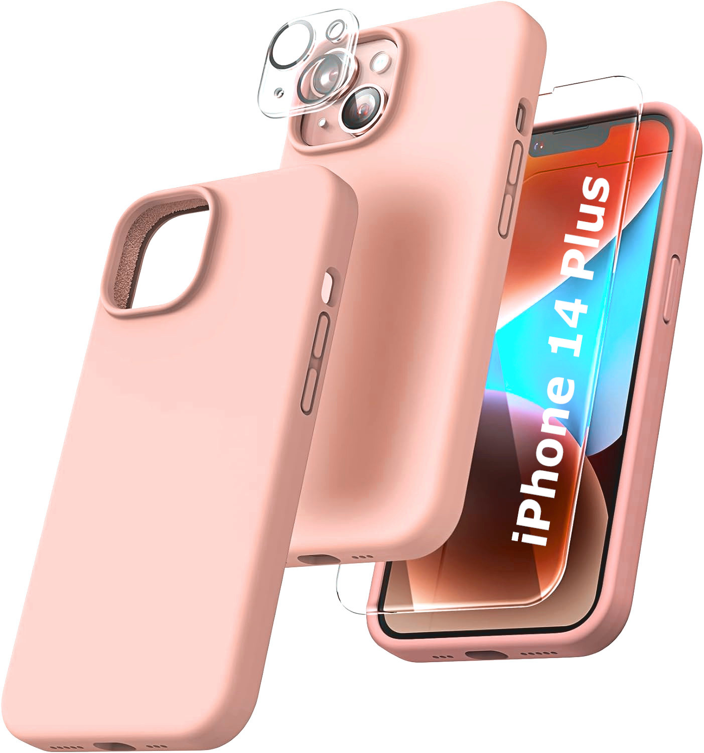 coque-rose-pack-protection-ecran-camera-iphone-14-plus-little-boutik
