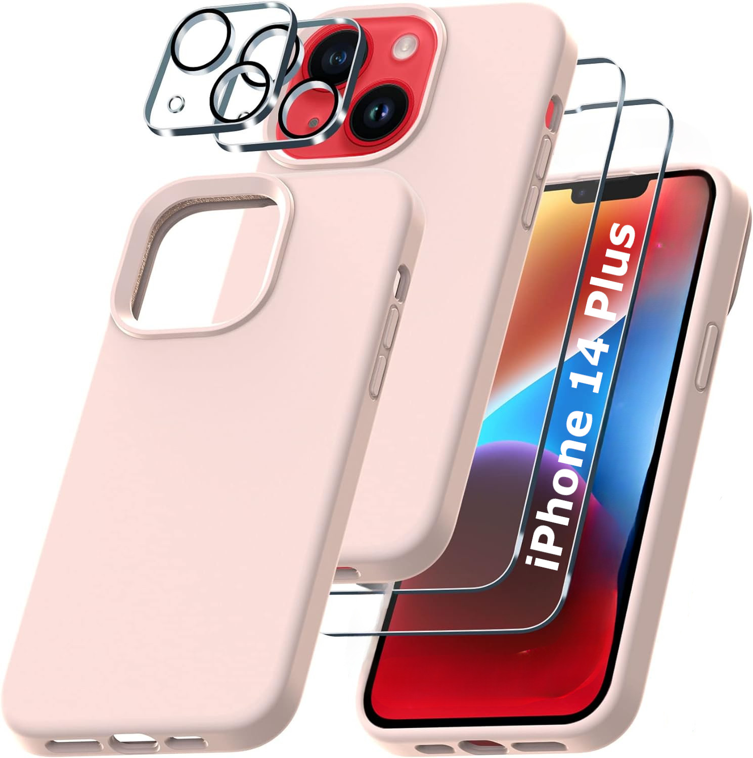 coque-rose-pack-protection-ecran-camera-x2-iphone-14-plus-little-boutik