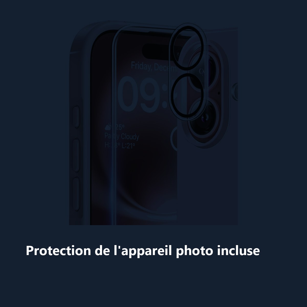 Protection de lappareil photo – Coque Silicone Rose + Verre Trempé et Protection Caméra Arrière Pour iPhone 16 Plus