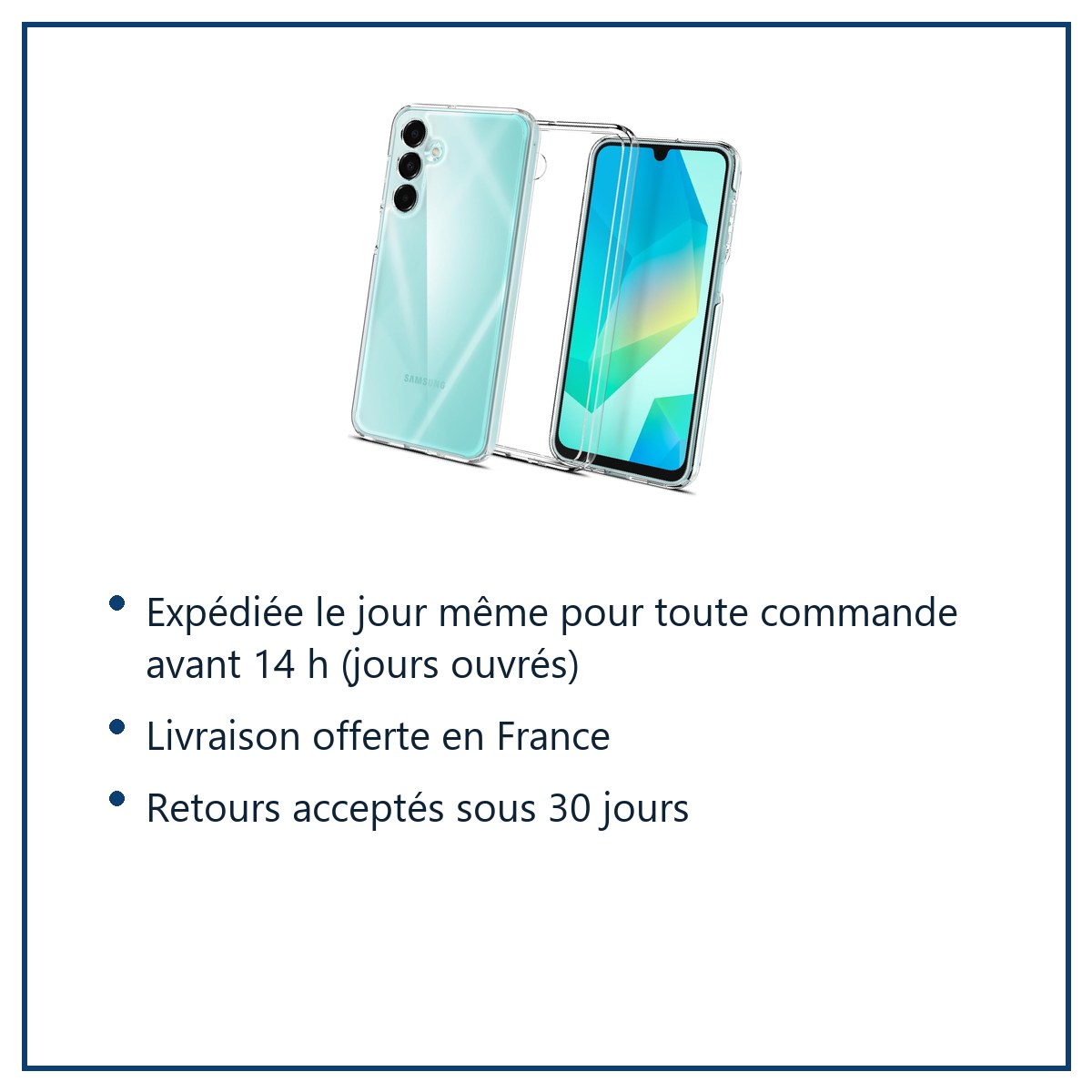 Expédition le jour même, livraison offerte, retours sous 30 jours – Coque Silicone Transparente Pour Samsung Galaxy A16