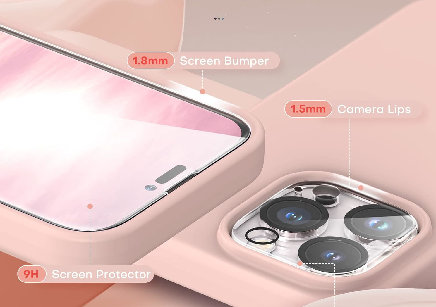 coque-pink-pack-protection-ecran-camera-x2-iphone-14-pro-little-boutik