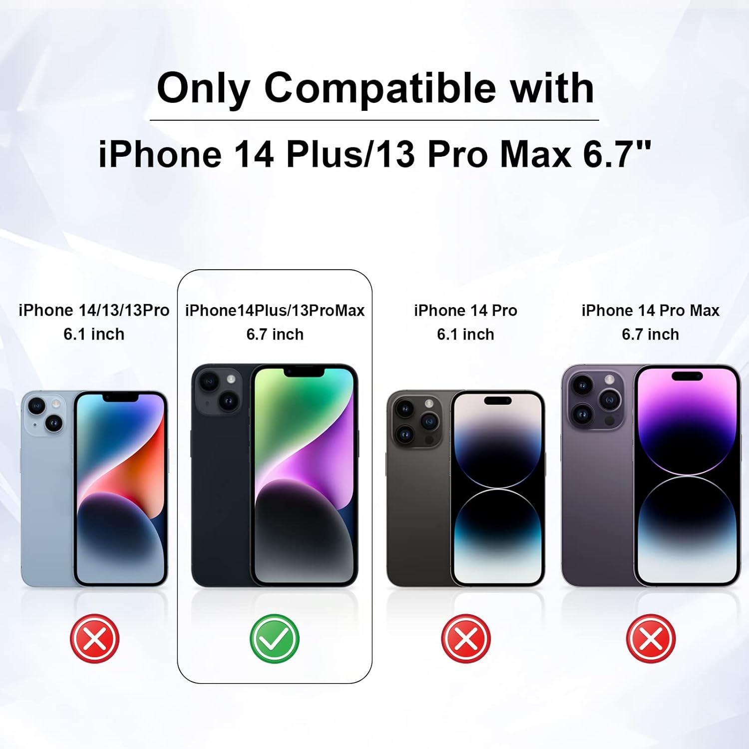Vitre protection écran iPhone 13 Pro Max / iPhone 14 Plus en verre trempé