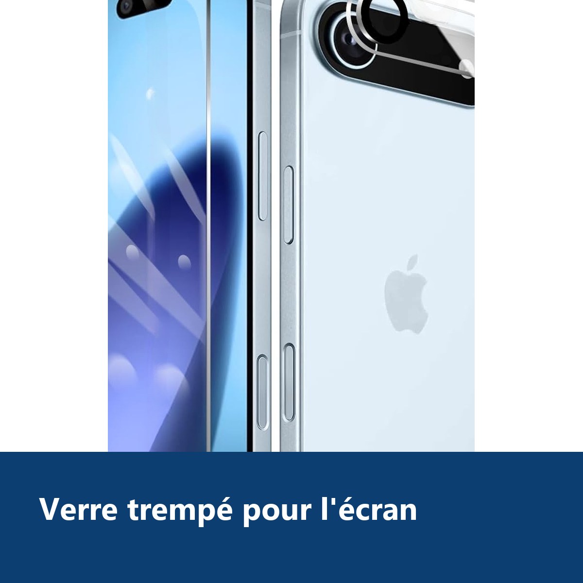 Vue de détail – Verre Trempé et Protection Caméra Arrière Transparent Pour iPhone 17 Air