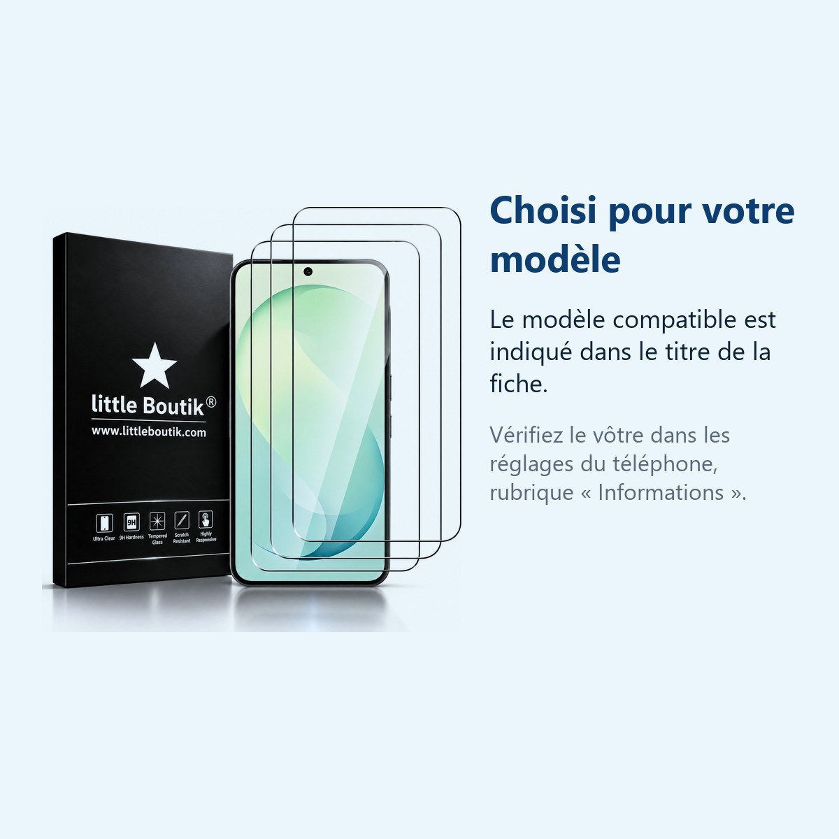 Accessoire ajusté au modèle exact – Verres Trempés X3 Pour Samsung S26 FE