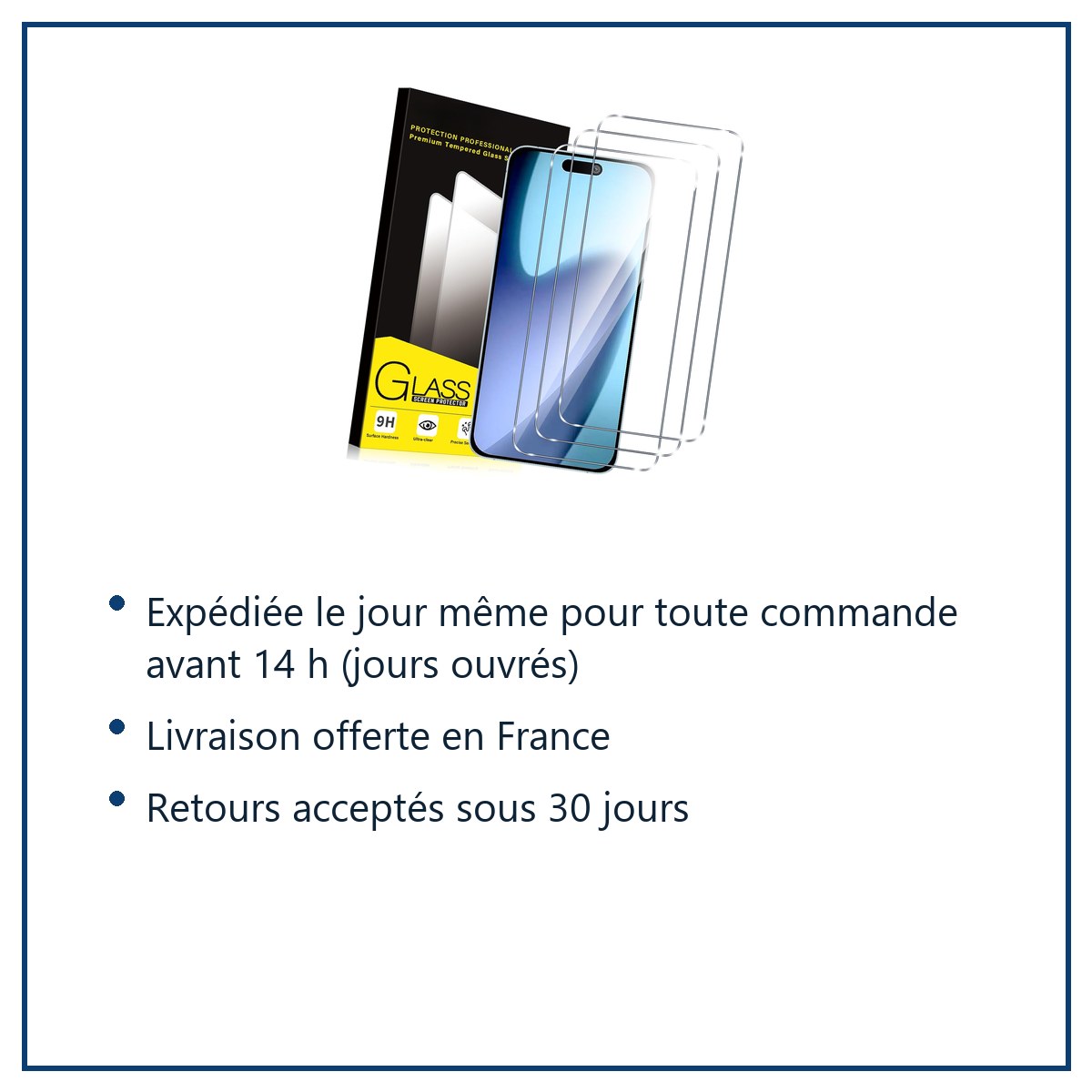 Expédition le jour même, livraison offerte, retours sous 30 jours – Verres Trempés X3 Pour iPhone 17 Air