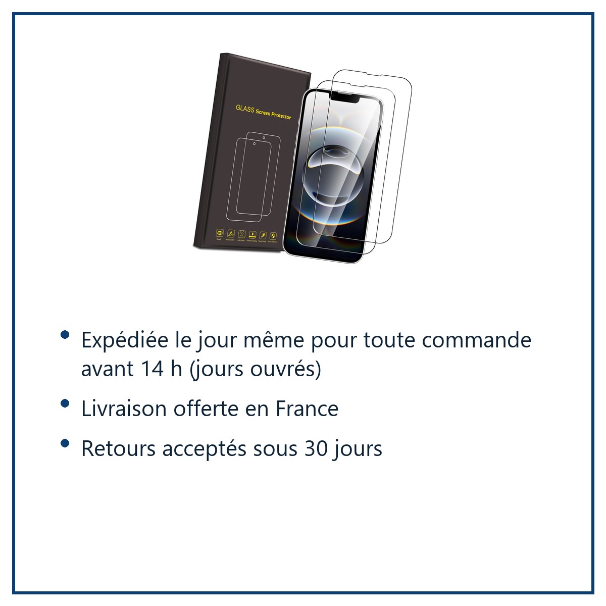 Expédition le jour même, livraison offerte, retours sous 30 jours – Verres Trempés X2 Pour iPhone 16e