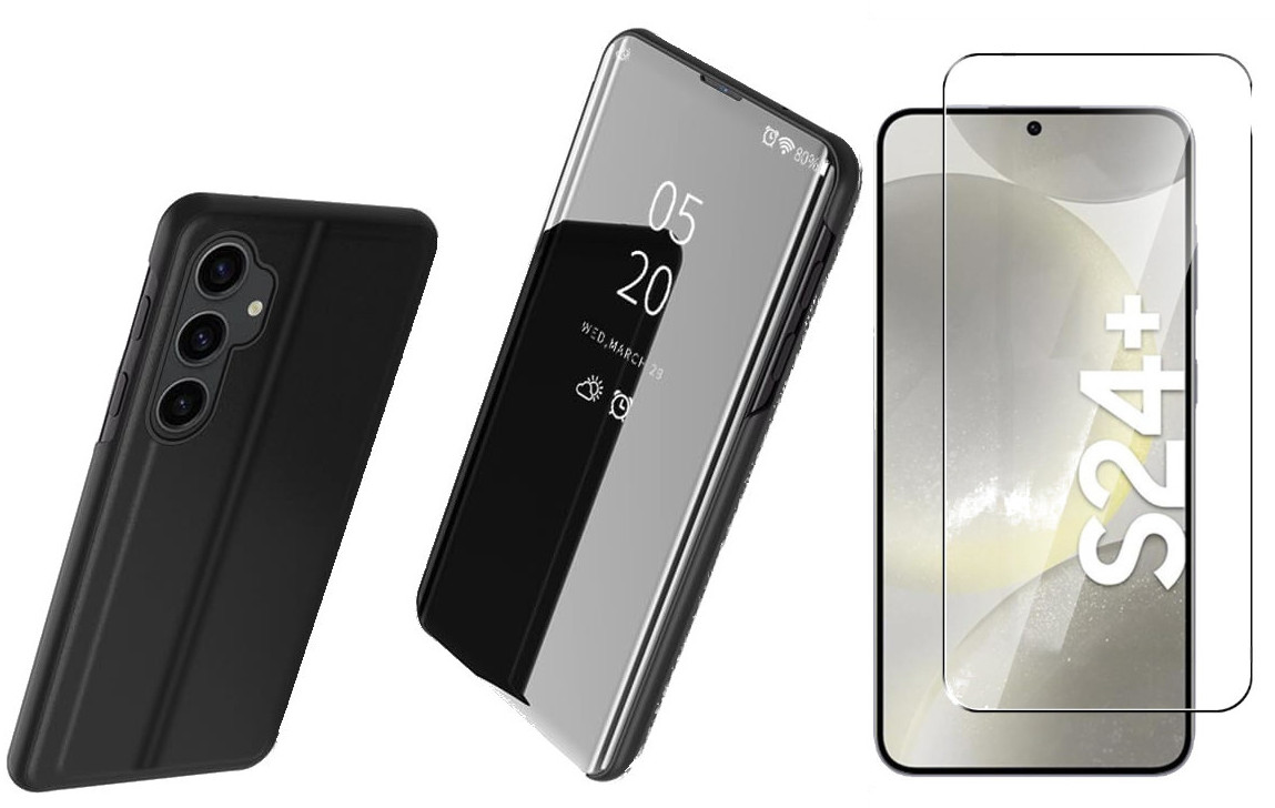 coque-flip-miroirr-noir-glass-pour-samsung-s24-plus-little-boutik