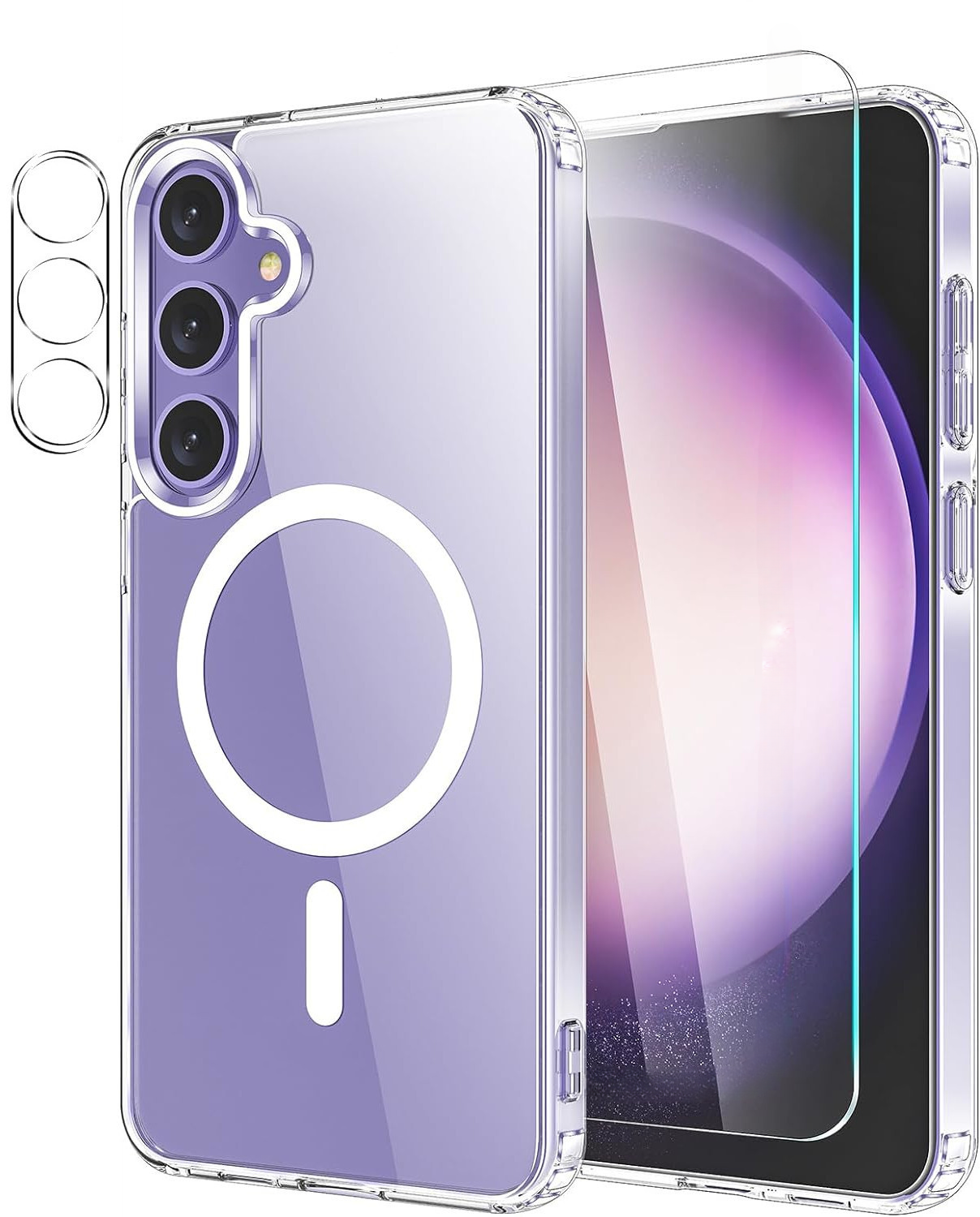 coque-silicone-magsafe-transparente-verre-trempe-protection-camera-pour-samsung-s24-pus-little-boutik