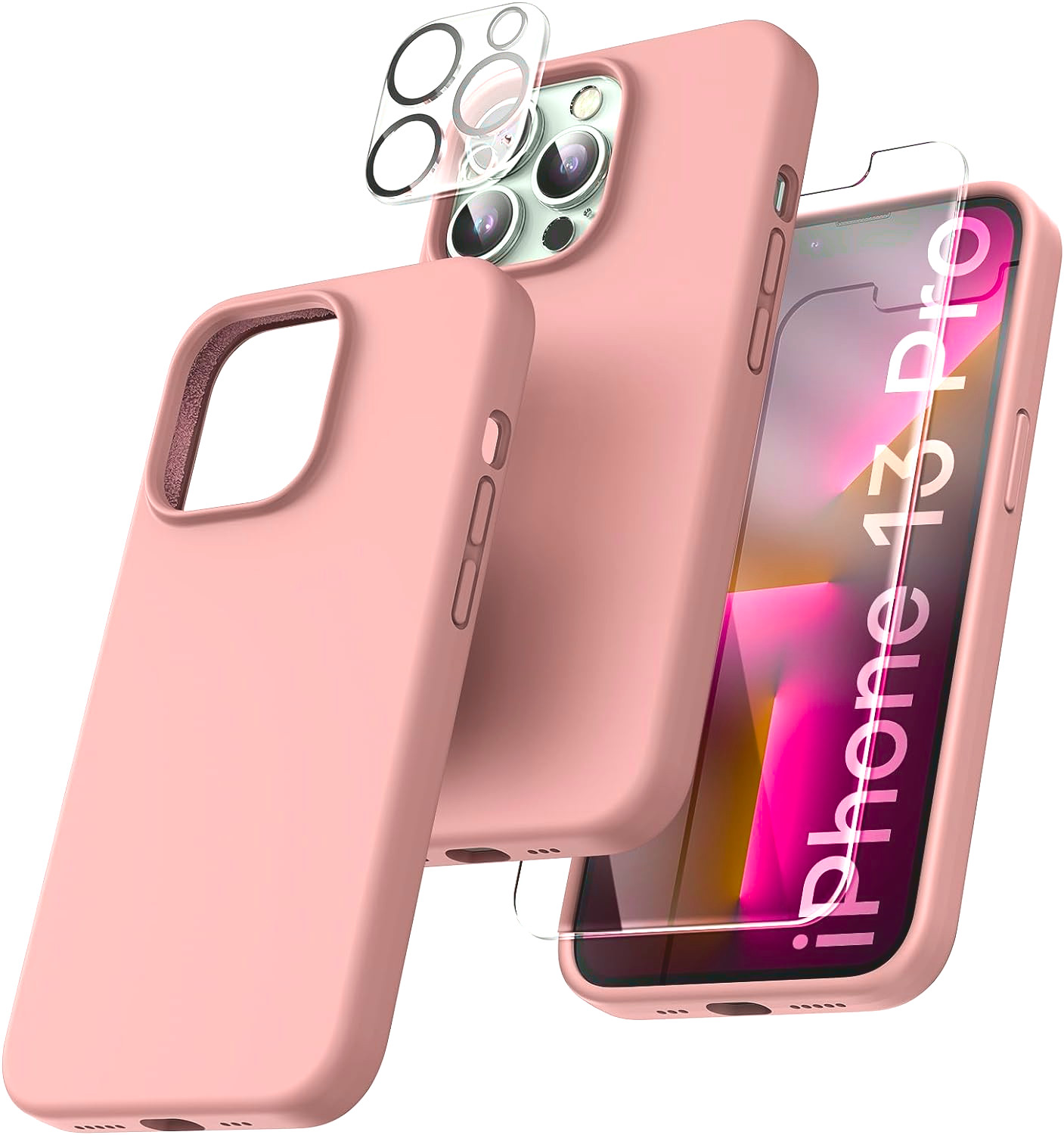 coque-silicone-rose-protection-ecran-camera-x2-pour-iphone-13-pro-little-boutik