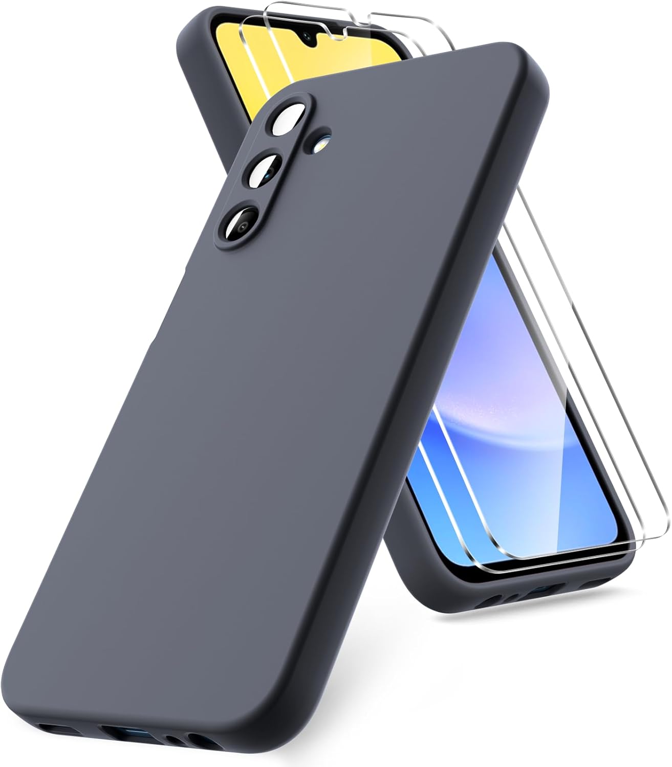 coque-silicone-noir-2-verres-protection-ecran-pour-samsung-galaxy-a15-little-boutik