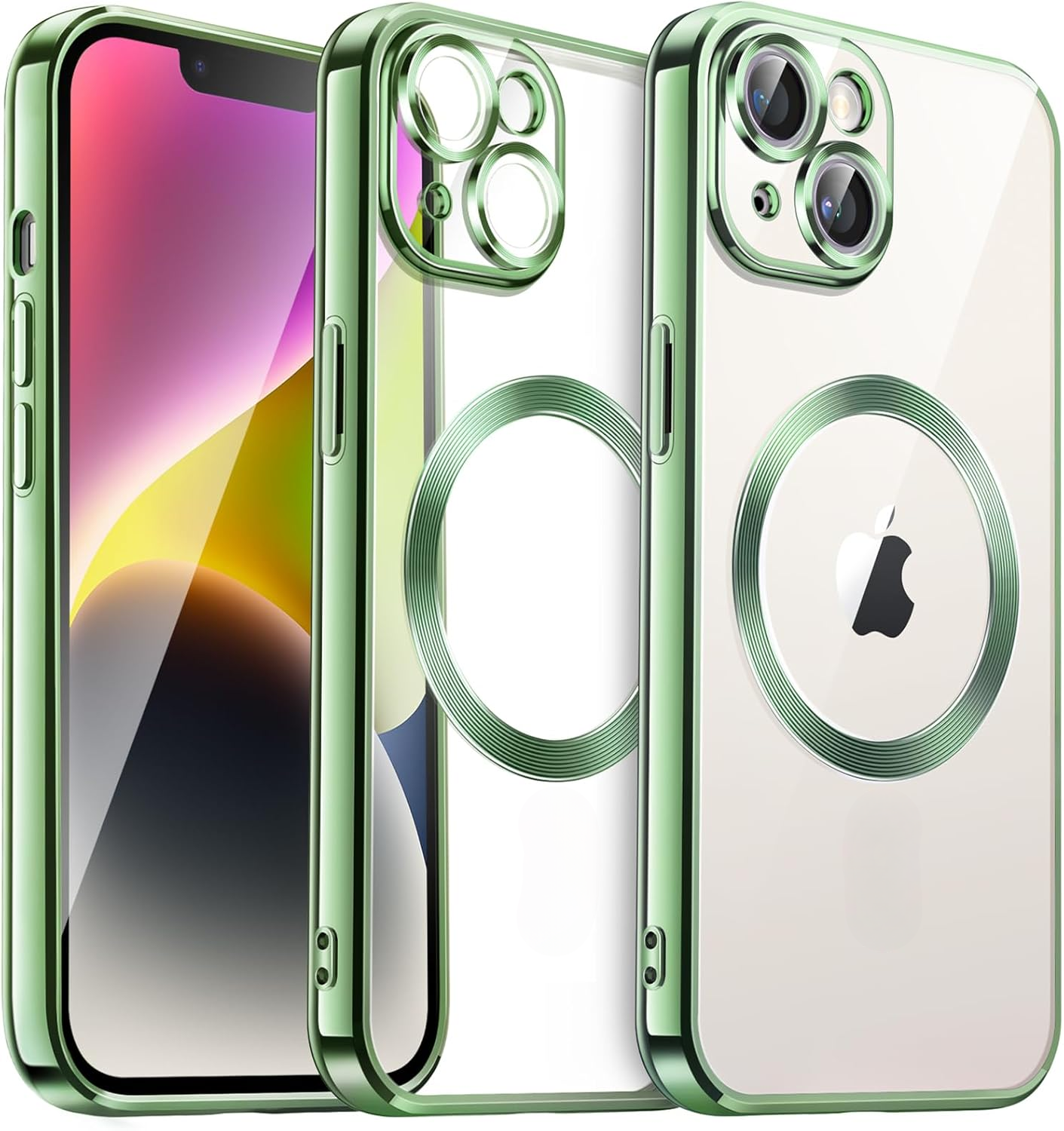 coque-iphone-14-plus-magsafe-silicone-green-little-boutik