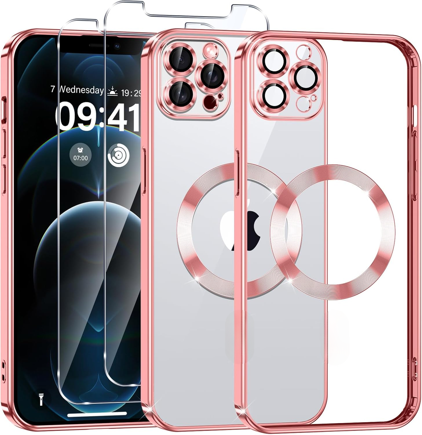 case-antichoc-iphone-14-plus-magsafe-silicone-pink-glass-x2-little-boutik