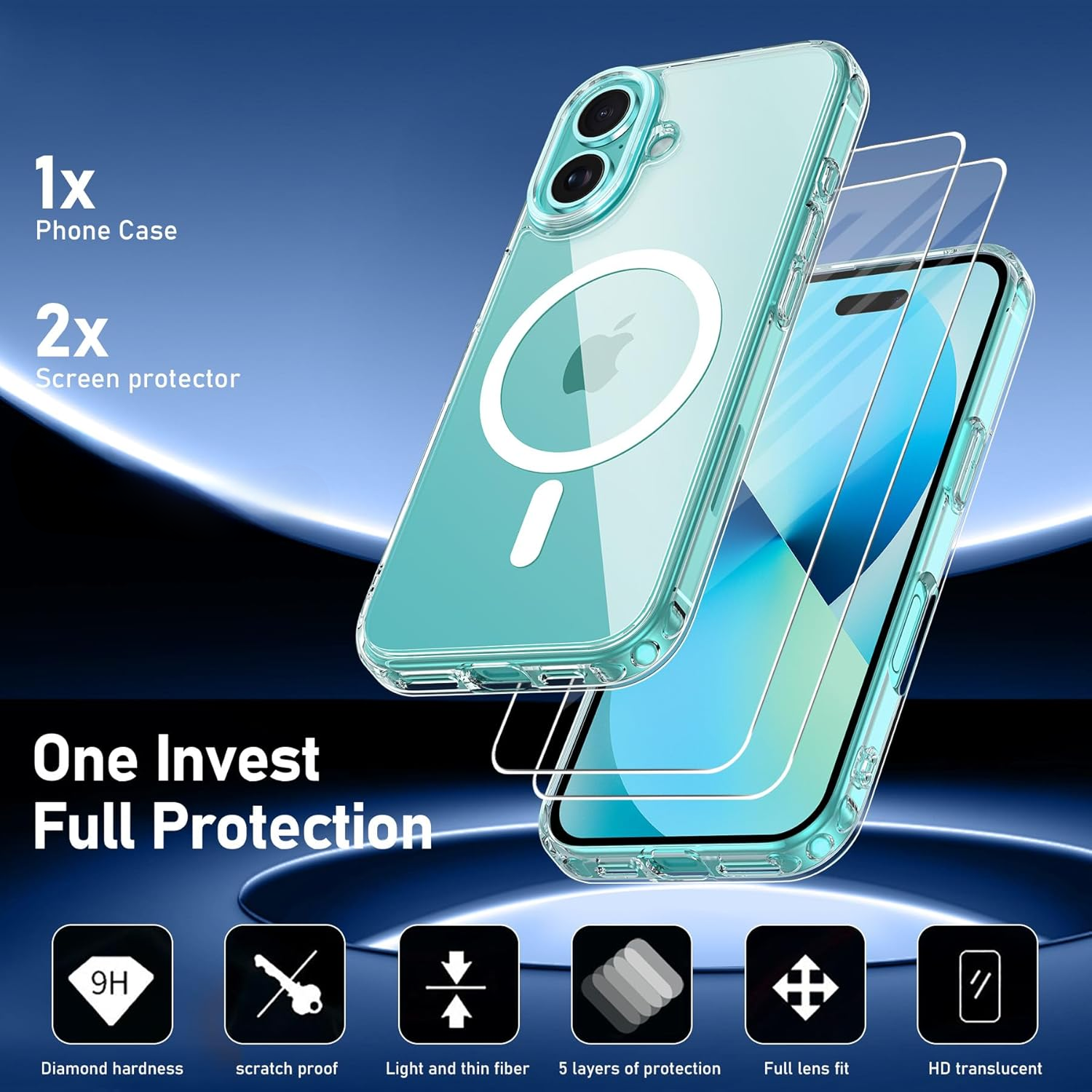 coque-magsafe-verre-trempe-protection-ecran-x2-iphone-16-plus-little-boutik