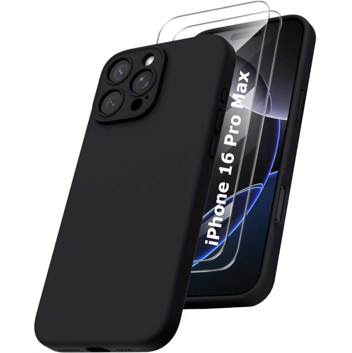 coque-silicone-noir-verre-trempe-x2-pour-iphone-16-pro-max-little-boutik