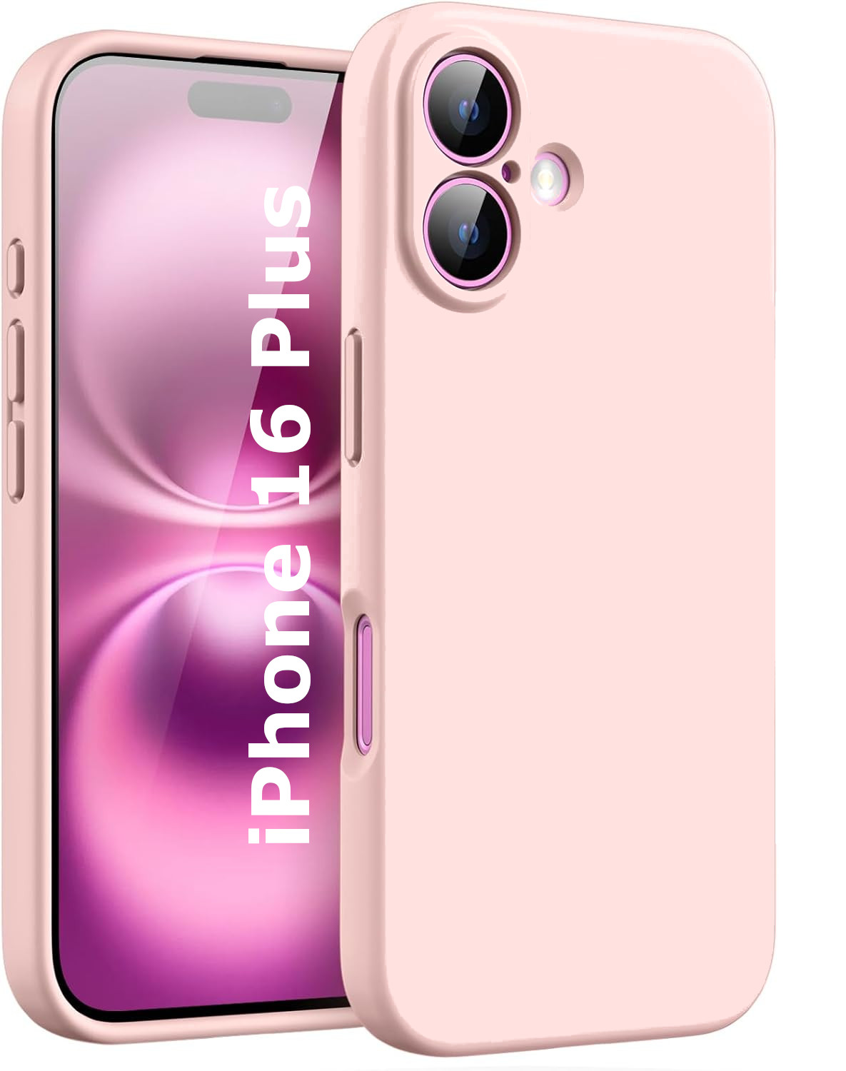 Coque Silicone Rose Pour iPhone 15 Plus Little Boutik© - Coque et étui téléphone mobile - Achat & prix
