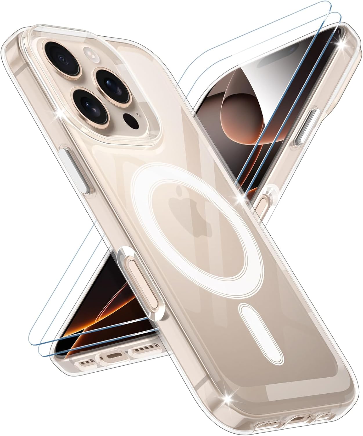 coque-transparente-magsafe-2x-verre-trempe-iphone-16-pro-little-boutik
